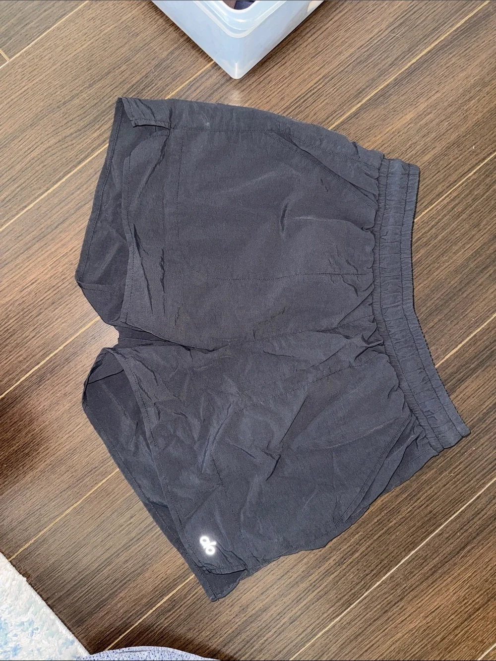 ALO Yoga Black Alumni Shorts, Small